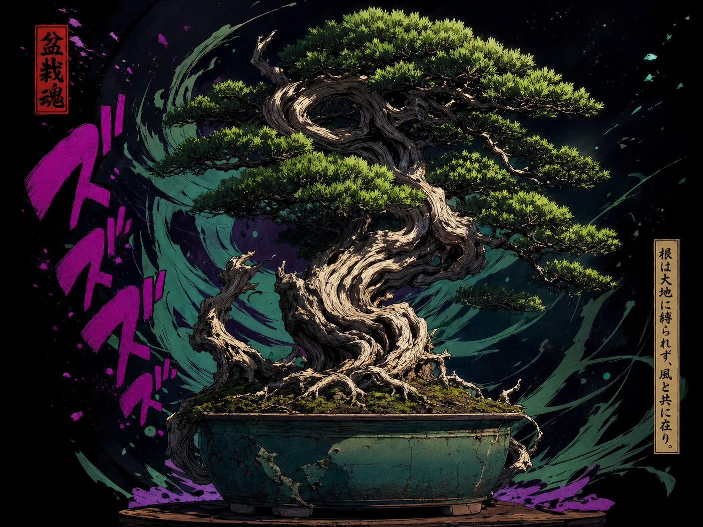 黑料古树盆景植物视频
